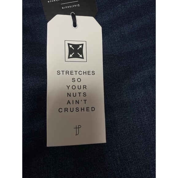 TPJ Slim Thick Men's Stretch Blue Denim Jeans Size W36 L28 - Picture 10 of 13